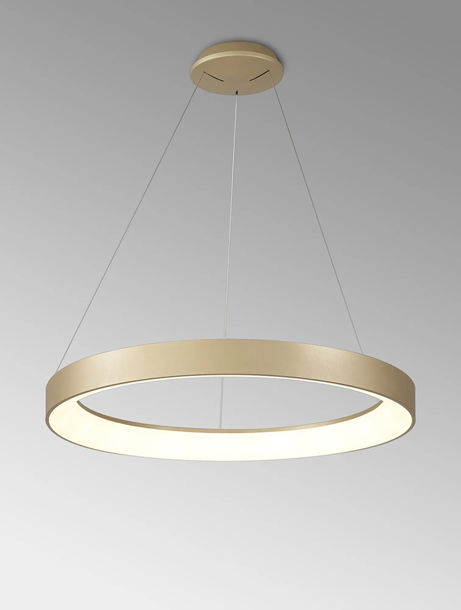 Niseko II Gold Ceiling Lights Mantra Ring Pendants